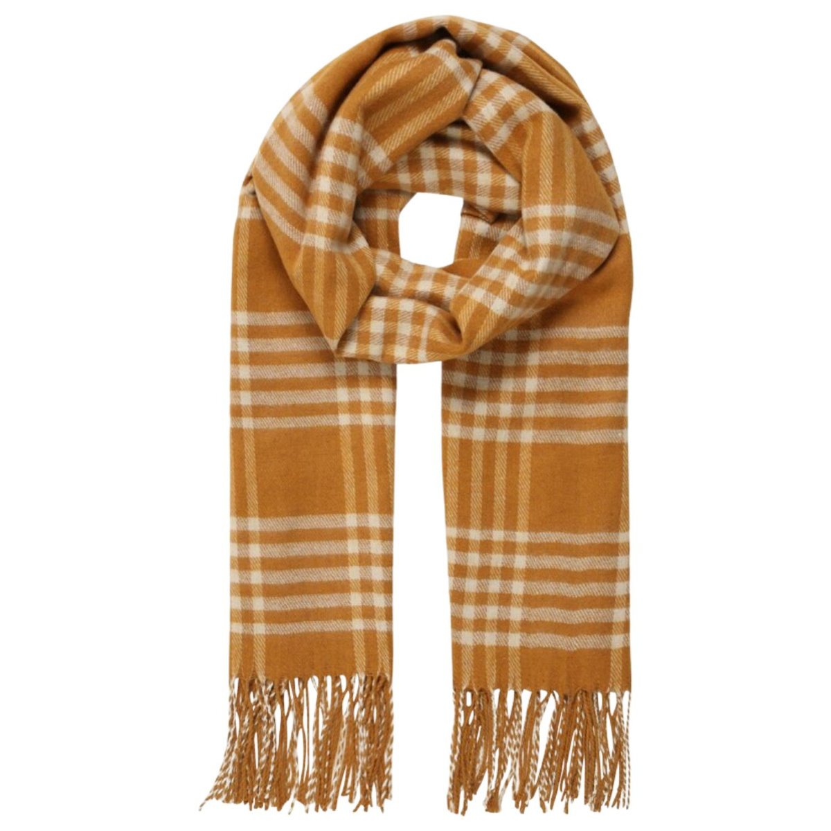 Szalik damski Vero Moda Kara Long Scarf cienki w kratkę miękki