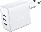 Ładowarki do telefonów - Ładowarka Sourcing Swissten Smart IC Network Charger 3x USB 3A 15W - miniaturka - grafika 1