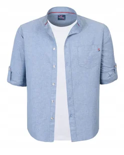 Modna Koszula Męska ze Stójką i Długim Rękawem Bawełna Slim Fit Pako Jeans - Koszule męskie Modna Koszula Męska ze Stójką i Długim Rękawem Bawełna Slim Fit Pako Jeans - Koszule męskie - miniaturka - grafika 1