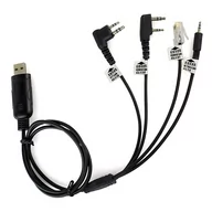 Krótkofalówki - Uniwersalny kabel USB 4 w 1 do programowania radiotelefonów z 4 wtykami - miniaturka - grafika 1