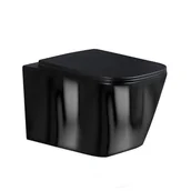 Miski WC - Czarna miska wc wisząca Rimless 3.0 RAIN-BL-RIM-03 Hydrosan - miniaturka - grafika 1