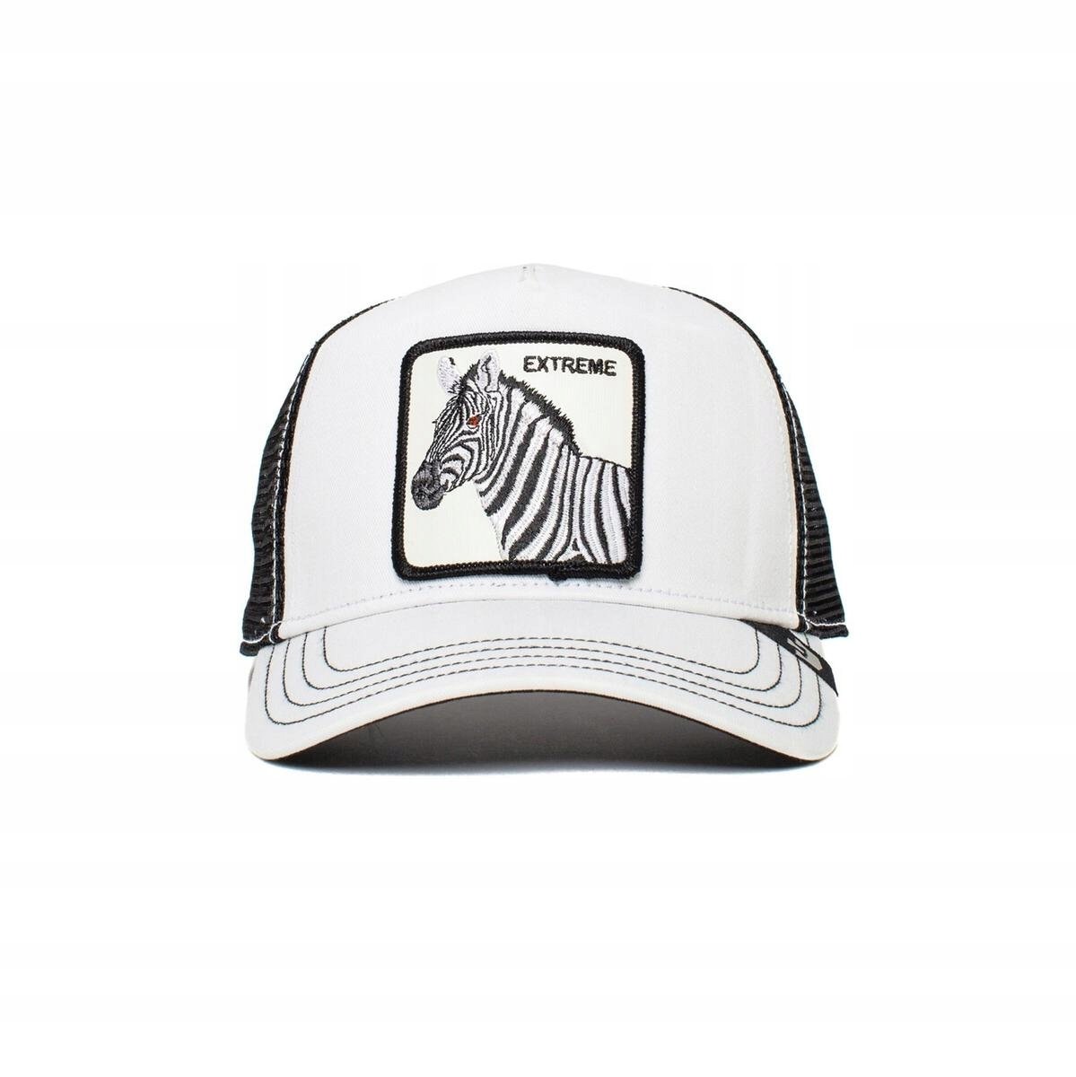 Kids Czapka Dziecięca biała czapka z daszkiem Zebra Goorin Bros. Extreme