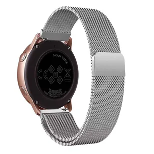 Bransoleta Uniwersalna Alogy Milanese Magnetic Strap Pasek z magnesem do smartwatcha 22mm Srebrny - Akcesoria do smartwatchy - miniaturka - grafika 9