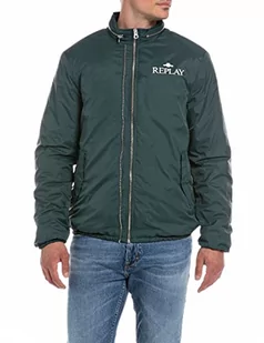 REPLAY Męska kurtka nylonowa M8325, ciemnozielona 135, XS, Dark Green 135, XS - Kurtki męskie - miniaturka - grafika 1