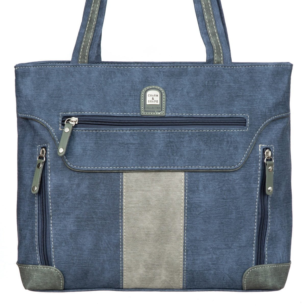 Duża Torebka Damska Charm&Shape na ramię Jeans