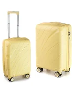 Walizki - WALIZKA L MAŁA KABINOWA PP5 POLIPROPYLEN ŻÓŁTY - miniaturka - grafika 1