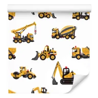 Tapety - Tapeta w pojazdy koparki maszyny, pokój dziecięcy - miniaturka - grafika 1