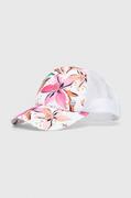 Czapki damskie - Roxy czapka z daszkiem kolor biały wzorzysta - miniaturka - grafika 1