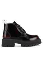 Botki damskie - Badura Botki PILO-SL-04301 Bordowy - miniaturka - grafika 1