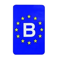 Akcesoria motoryzacyjne - Europejska naklejka 'Belgia' prostokątna - miniaturka - grafika 1