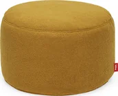 Pufy i podnóżki - Puf Point Large Sherpa musztardowy - miniaturka - grafika 1