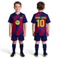 Piłka nożna - LAMINE YAMAL 10 Getry Strój piłkarski Barcelona zestaw 3w1 wzór 2026 - miniaturka - grafika 1