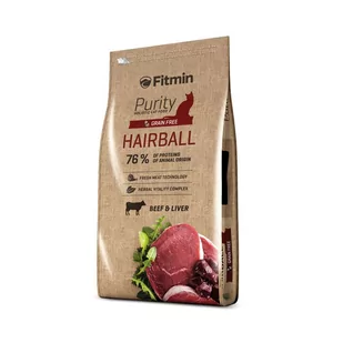 Fitmin Purity Grain Free Hairball 1,5 kg - Sucha karma dla kotów - miniaturka - grafika 1