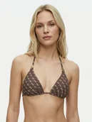 Stroje kąpielowe - Guess Góra od bikini E6GJ48 KCBJ0 Brązowy - miniaturka - grafika 1