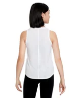 Biustonosze - Nike G Nk DF One Tank Gx Biustonosz tank top Dziewczyny i Dziewczyny, Biały/czarny, XS - miniaturka - grafika 1