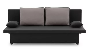 Kanapa rozkładana, poduszki, Sony 2, 193x78x67 cm, czarny, szary - Sofy i kanapy - miniaturka - grafika 1