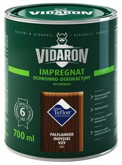 Vidaron IMPREGNAT DO DREWNA V09 PALISANDER INDYJSKI 0,7L q.1V31007000046700T