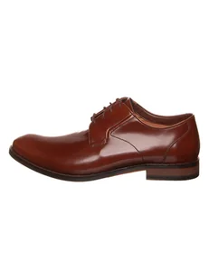 Clarks Skórzane półbuty w kolorze brązowym - Półbuty męskie - miniaturka - grafika 1