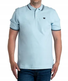 Koszulka Wrangler POLO SHIRT 112353030 Dreamblue S - Koszulki męskie - miniaturka - grafika 1
