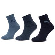 Skarpetki dla dzieci - Zestaw 3 par wysokich skarpet dziecięcych Puma Junior Crew Sock 3P 907958 Denim Blue 06 - miniaturka - grafika 1