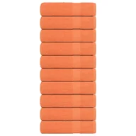 Ręczniki - vidaXL Ręczniki kąpielowe, 10 szt., pomarańczowe, 100x150 cm, bawełna - miniaturka - grafika 1