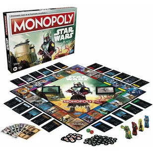 Juego Monopoly Boba Fett Star Wars Español - Figurki dla dzieci - miniaturka - grafika 1