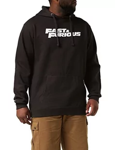 Fast & Furious Męska bluza z kapturem z logo, czarna, S - Bluzy męskie - miniaturka - grafika 1