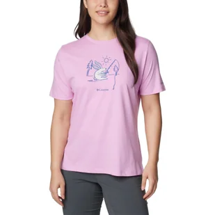 Koszulka damska Columbia Bluebird Day Relaxed Crew Neck z krótkim rękawem - Koszulki i topy damskie - miniaturka - grafika 1