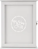 Szafki na klucze - SKRZYNKA NA KLUCZE SZARA MY HOME - miniaturka - grafika 1