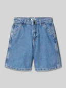 Spodnie i spodenki dla chłopców - Szorty jeansowe o kroju regular fit z 5 kieszeniami model ‘TONY’ - miniaturka - grafika 1