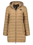 Kurtki damskie - Geographical Norway Płaszcz pikowany "Atikamap" w kolorze szarobrązowym - miniaturka - grafika 1