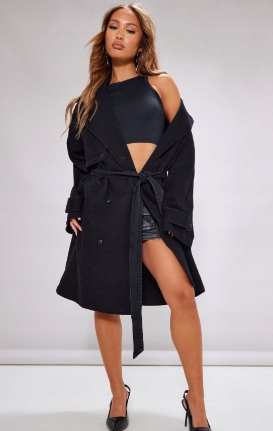 PRETTYLITTLETHING PŁASZCZ DLA NISKICH 42 1ERE