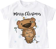 Koszulki dla dziewczynek - Świąteczna koszulka dla dziecka - miniaturka - grafika 1