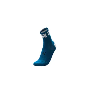 COMPRESSPORT skarpetki biegowe ProRacing Socks V3.0 ULTRALIGHT Run Hi KONA 2019 niebieskie - Skarpetki sportowe męskie - miniaturka - grafika 1