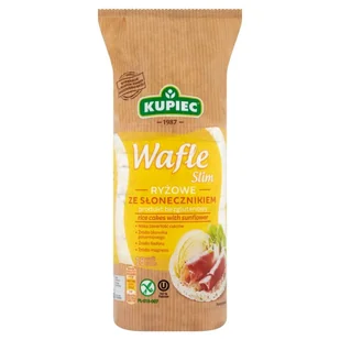 Kupiec Wafle ryżowe ze słonecznikiem Slim A18 84 g - Zdrowa żywność - miniaturka - grafika 1