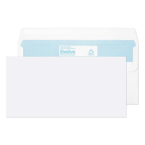 Blake Environmental 110 X 220 Mm 90 gsm Portfel Samozamykające Rd7882 Biały Pakiet 500