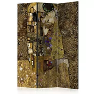 Parawany - Parawan 3-częściowy - Złoty pocałunek [Room Dividers] (rozmiar 135x172) - miniaturka - grafika 1