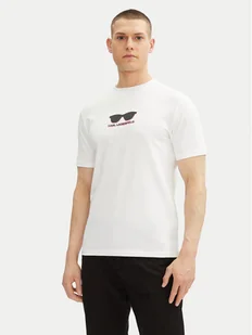 KARL LAGERFELD T-Shirt 755400 552235 Biały Regular Fit - Koszulki męskie - miniaturka - grafika 1