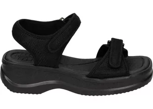 Azaleia Sandały 18451 90142 38 Sandały na platformie czarne - Moda i Uroda OUTLET - miniaturka - grafika 1