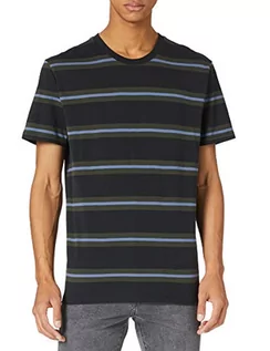 Koszule męskie - Hurley Męska koszula M Dri Harvey Stripe Ss czarny czarny S CZ6014 - grafika 1