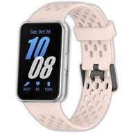 Akcesoria do smartwatchy - Opaska pasek perforowany Vanfone do Samsung Galaxy Fit 3 SM-R390, beżowy - miniaturka - grafika 1