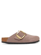 Klapki i japonki damskie - Birkenstock Klapki Boston Big Buckle 1030544 Beżowy - miniaturka - grafika 1