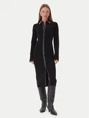 Sukienki - Patrizia Pepe Sukienka dzianinowa 2A2982 K215 Czarny Regular Fit - miniaturka - grafika 1
