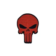 Odzież taktyczna i umundurowanie - Patch Punisher Czerwony 60mm x 80mm - miniaturka - grafika 1