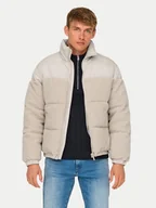 Kurtki męskie - Only & Sons Kurtka zimowa 22030456 Beżowy Regular Fit - miniaturka - grafika 1