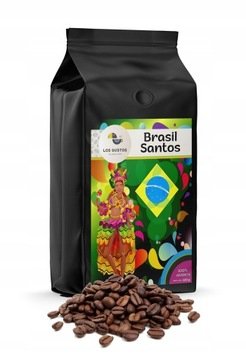 Kawa ziarnista 500g Brasil Santos 100% Arabica Świeżo Palona Los Gustos