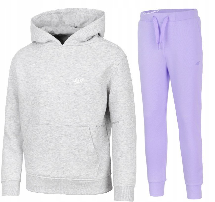 4F OCIEPLANY DZIEWCZÄCY DRES KOMPLET BLUZA SPODNIE / rozm 158