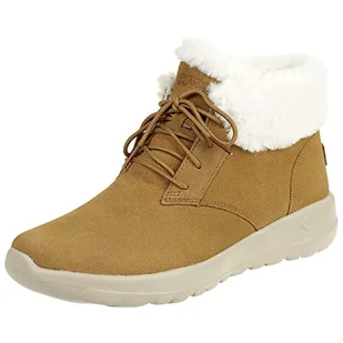 Skechers Damskie botki Go Joy, Brązowy kasztan zamsz wykończenie Csnt, 38 EU - Botki damskie - miniaturka - grafika 1
