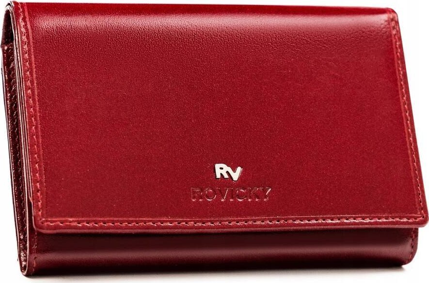 Rovicky Średni, wygodny portfel damski ze skóry naturalnej - Rovicky NoSize
