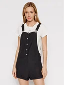 Spodenki damskie - Roxy Ogrodniczki Back To Goodbye ERJWD03617 Czarny Regular Fit - miniaturka - grafika 1